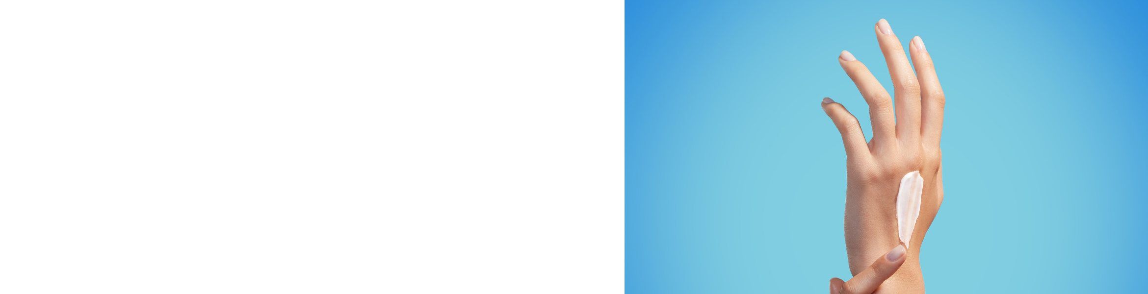 Weiße und blaue Farbverlaufe nebeneinander, ohne Text oder zusatzliche Details.