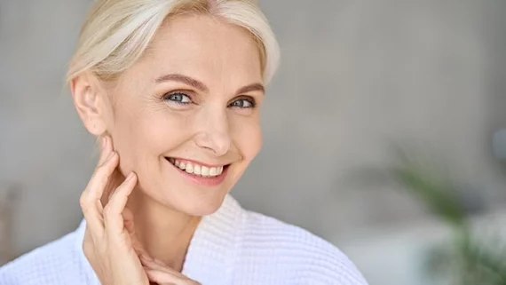 woman around 50 year old smiling
