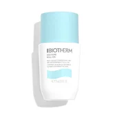 Weiße Flasche mit blauem Verschluss; Text: "BIOTHERM, Waterlover Sun Mist, Hydronized Pearl, 50ml".
