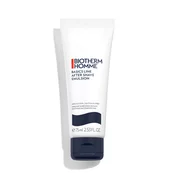 Weiße Tube mit schwarzem Verschluss, Aufschrift: "BIOTHERM HOMME ACTIVE AFTER SHAVE EMULSION 75ml 2.53 FL. OZ".
