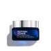 Eine blaue Creme-Dose mit silbernem Deckel. Text: "BIOTHERM HOMME FORCE SUPREME CREAM".
