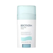 Deostick mit hellblauem Deckel, weißer Korper; Text: "BIOTHERM DEO PURE STICK, ALUMINIUM SALZE FREI, 40ml e 1.33 FL.OZ."