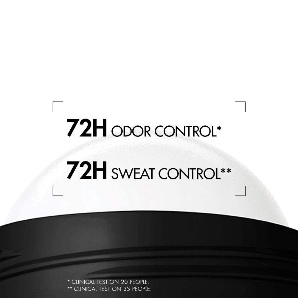 Schwarzes Objekt mit Text drauf vor weißem Hintergrund. Text: "72H COLOR CONTROL™" und "72H SHAPE CONTROL™".