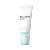 Eine Tube Biotherm Deo Pure Cream mit einem minimalistischen Design auf weißem Hintergrund.