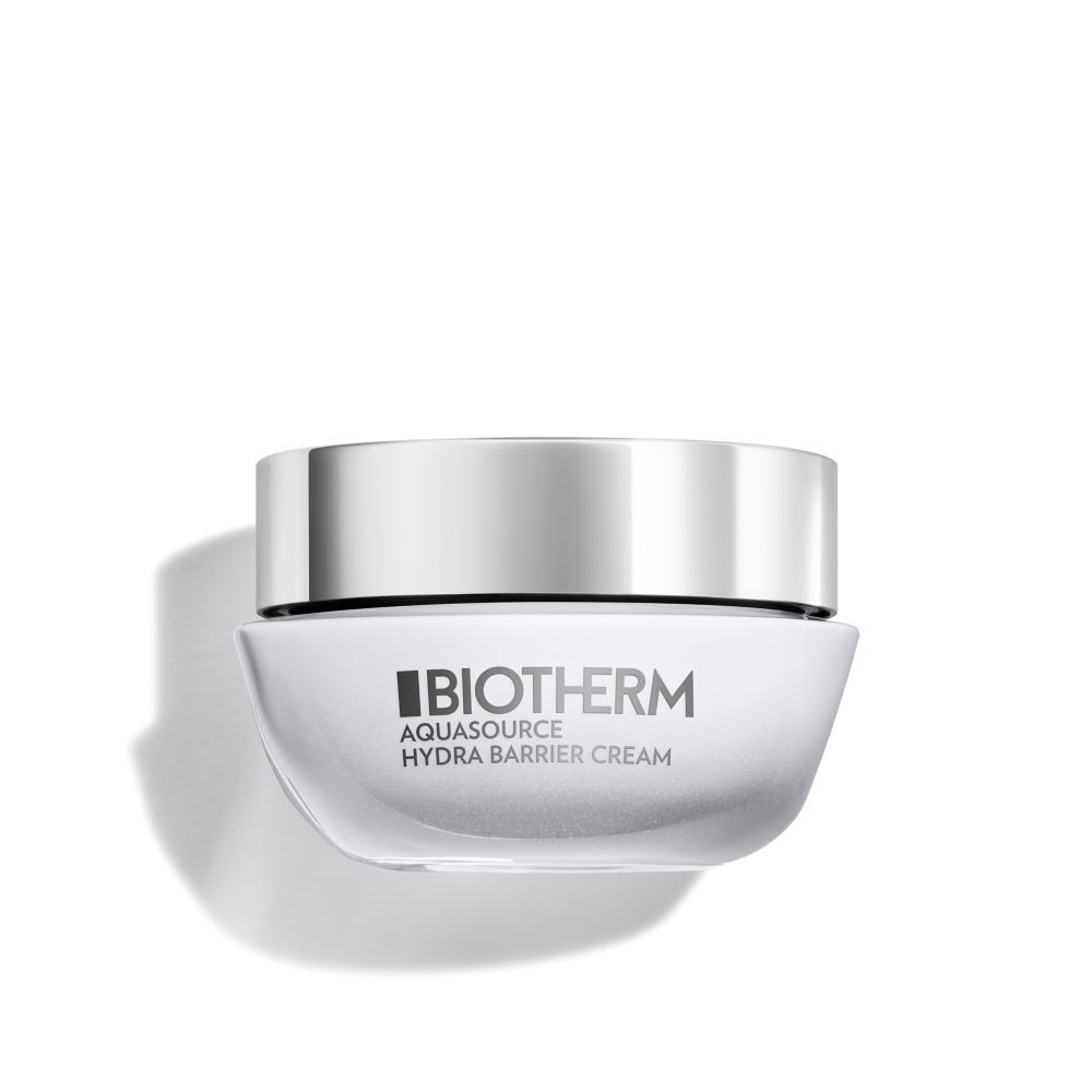 Silberner Tiegel, zeigt das La Prairie-Logo und "Cellular Eye Cream". Vor weißem Hintergrund.