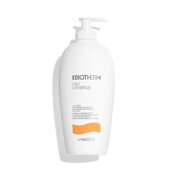 Weiße Flasche mit Pumpspender, markiert mit "BIOTHERM Eau D'Energie", steht vor weißem Hintergrund.